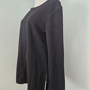 MAX STUDIO Long Sleeve Tunic Top Black
